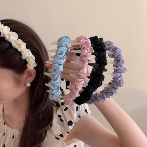 Diadema Antideslizante de Color Sólido con Diseño de Dientes, Diadema Plegable para Mujer - Product Image 1
