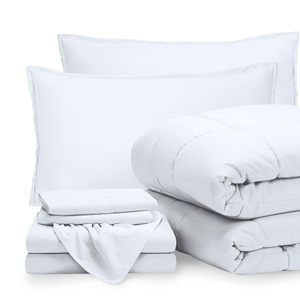 Juego de <span class=keywords><strong>cama</strong></span> ultrasuave alternativo de plumón de ganso, juego de edredón con sábanas, <span class=keywords><strong>cama</strong></span> de 7 piezas en una bolsa - Product Image 6
