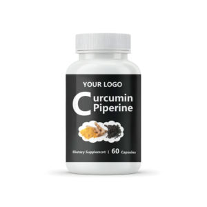 Private Label Op Maat Gemaakte Supplementen Kurkuma Curcumine Capsules Zwarte Peper Piperine Kurkuma Curcumine Capsules - Product Image 1