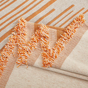 सरल आधुनिक ठोस रंग फैलाने प्रिंट सोफे तकिया कपड़ा कला विरोधी पर्ची तकिया पॉलिएस्टर सोफे तौलिया कवर - Product Image 6