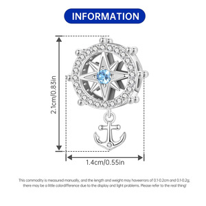 A ship's wheel tassel pendant, which can be used as a <b>spacer</b> bead, is a DIY lucky charm gift for women - Product Image 3