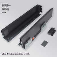 Rail coulissant dissimulé à fond réglable en trois dimensions, ultra-fin, de luxe, en acier laminé à froid, directement de l'usine