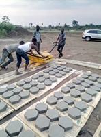 Machine à fabriquer des blocs creux 5-15, populaire au Nigeria, au Kenya et au Ghana