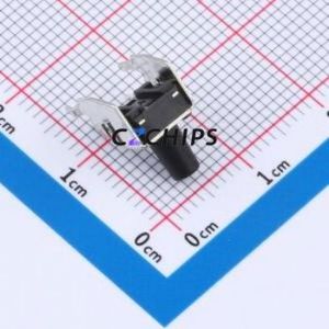 TS013-CBW0EH9.0 Tactile Switch Through hole-4P,7.5x7mm Switch Single Pole Single Throw Round Button 1.8N Right Angle Insert - Product Image 2