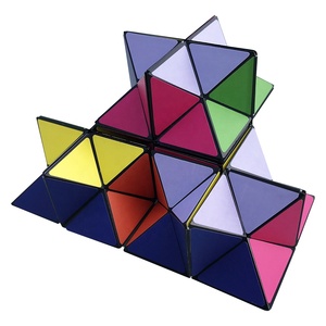 Figurines pour le soulagement de l'anxiété, jouet éducatif <span class=keywords><strong>3d</strong></span>, Cubes magiques pliantes, Surface lisse, transformation du cerveau, <span class=keywords><strong>Puzzle</strong></span> géométrique Combo - Product Image 4