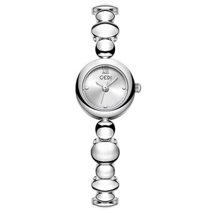 Reloj de Cuarzo GODI para Mujer con Correa de Cadena de Aleación, Esfera con Agujas, Resistente al Agua 30M, Estilo Lujoso y Elegante para el Día a Día, Caja Mineral - Product Image 5