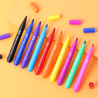 Lot de 10 mini stylos aquarelles en plastique multicolores marqueurs de couleurs lavables