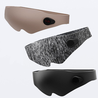 Nouveau Masque de Sommeil Intelligent 3D Portable Anti-Lumière 2025 avec Minuteur, Alarme et Vibrations, Rechargeable sur Batterie pour Voyage