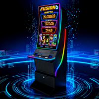 Machine d'arcade multi-jeux avec carte PCB, écran incurvé en métal de 43 pouces, prise en charge de l'anglais pour le Mexique, idéale pour les centres de divertissement pour adultes