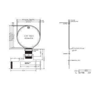 Amoled Original layar OLED bulat 1.39 inci 454x454 MIPI Amoled melingkar untuk dapat dipakai - Product Image 1