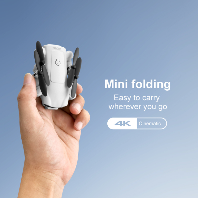 Beginner 4DRC V9 Mini Drone 4K Dual Camera 2.4GHz WiFi FPV LED Lights 150m Transmission Foldable RC Quadcopter