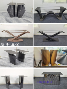 Chân Chân Điều Chỉnh Kim Loại Hiện Đại Hiện Đại Đồ Nội Thất Ống Thép Oem Chân Bàn Nhện Đen Cho Bàn Ăn Bàn Cà Phê - Product Image 4