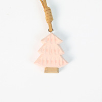 Pendentif sculpté en bois massif, motif étoile et lune, pour voiture, cadeau créatif fait main, personnalisable, pour le marché international