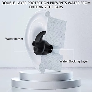 Protetores Auriculares de Silicone Reutilizáveis e Impermeáveis para Natação e Surf - Redução de Ruído e Segurança Intrínseca - Product Image 4