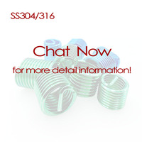 Stainless Steel DIN GB Metric Wire Threaded Insert Sleeve Helical Recoil Thread Inserts M1.6 to M120 for Metal