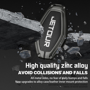 Étui de protection pour clé de voiture en alliage de zinc et cuir, compatible avec Jetour X70 X90 X95 Plus 2020 2021 2022, porte-clés, accessoires auto - Product Image 5