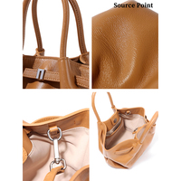 Klassische leichte Damen handtaschen aus echtem Leder mit magnetischer Schnalle Schulter gurt Gefaltete Handtaschen