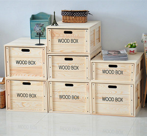 Boîte de rangement en bois faite à la main, nouveau design, boîte à jouets en bois multifonctionnelle, vente en gros - Product Image 5