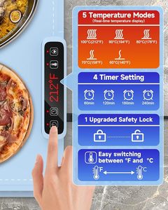 Hiệu suất đáng tin cậy xách tay Silicone sưởi ấm thực phẩm Pad Nhà cung cấp Trung Quốc có thể gập lại thực phẩm điện nóng lên Mat cho thực phẩm - Product Image 3