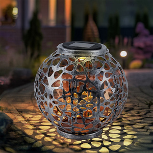 Lámparas <span class=keywords><strong>Solares</strong></span> de Mimbre de Hierro Hechas a Mano, Marca LEADER de Moda para Jardines - Product Image 5