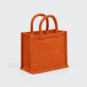 Custom Logo <b>Green</b> Woven Jute Shopping <b>Bag</b> with Rope Handles Letter Pattern Medium Tote for Groceries - Product Image 3