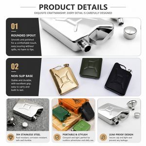 Mini gourde isotherme portable en acier inoxydable de 5 oz avec logo personnalisable, anti-fuite, idéale pour les voyages en plein air et comme cadeau - Product Image 2