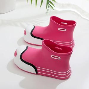 Moda nuevas señoras impermeable Eva <span class=keywords><strong>lluvia</strong></span> Zapatos ligeros cómodos mujeres <span class=keywords><strong>lluvia</strong></span> <span class=keywords><strong>botas</strong></span> Venta caliente padre-hijo verano invierno - Product Image 2