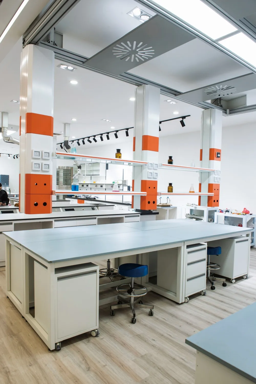Kabinet penyimpanan Sains Chemistri peralatan laboratorium bangku Lab mebel