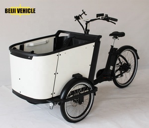 Bicicletta Elettrica Familiare Danese con Cassetta in Legno per 4 Bambini - Product Image 6