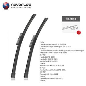 NOVOFLOW OEM <span class=keywords><strong>Kit</strong></span> de remplacement de balais d'essuie-glace d'origine pour Lexus NX 200 NX200T NX300h LHD <span class=keywords><strong>et</strong></span> RHD Balais d'essuie-glace - Product Image 6