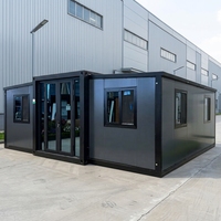 Maison préfabriquée pliable en conteneur extensible de 20 pieds, villa préfabriquée, maison mobile, 2, 3, 4, 5 chambres, supermarché, centre commercial, livraison rapide