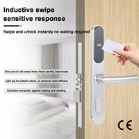 Serrure de porte électronique intelligente RFID pour hôtel, corps fin, avec carte mémoire SDK, pour usage domestique, en acier inoxydable, bois, aluminium, LOCKAI
