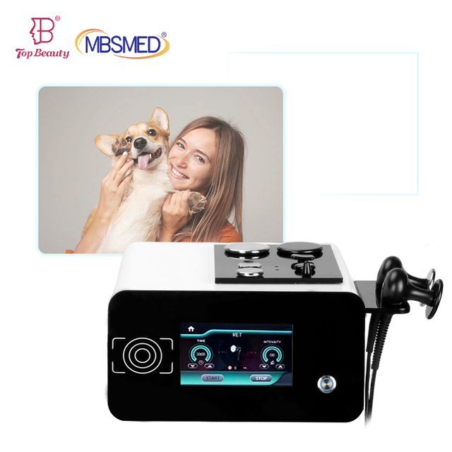 Monopolar RF Physio Smart Tecar Therapy Machine Vet Tecar Electrotherapy EMS Tens Tecar Terapia Therapy Tecarterapia for Pet