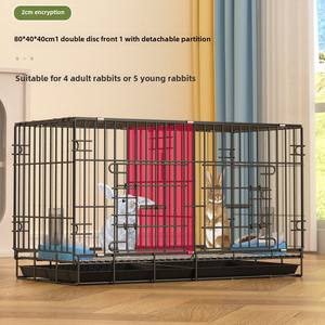 Nido de conejo para mascotas de interior grande, limpieza automática para el hogar, jaula para conejos y conejillos de indias con cierre de botón - Product Image 4