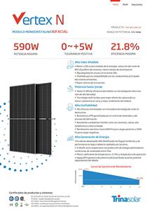 Panel Solar Trina de 580W TSM-NEG19RC.20 Tipo N Bifacial, Panel Solar de 570W 575W 580W 585W 590W, Precio para Sistemas Solares - Product Image 6