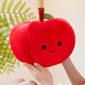 ตุ๊กตาแอปเปิ้ลสีแดงจำลองของเล่นตกแต่งบ้านโซฟาของขวัญวันเกิดสำหรับเด็ก - Product Image 2