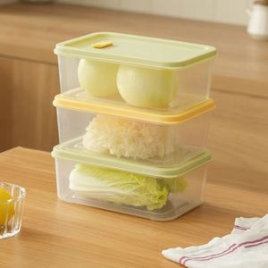 Airtight Fridge <b>Storage</b> Organizer Food Grade Plastic Container <b>Microwave</b> Freezer Safe for Fruit Lunch Bento Box - Product Image 1