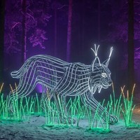 Décoration de lanternes de parc d'attractions sur mesure pour Noël, utilisation intérieure/extérieure, spectacle de lumière pour parc à thème