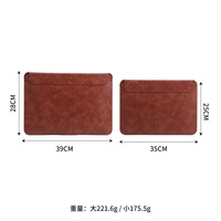 Sacoche pour ordinateur portable de 15 à 16 pouces, couleur unie, polyvalente, pochette de luxe pour ordinateur portable et tablette personnalisée