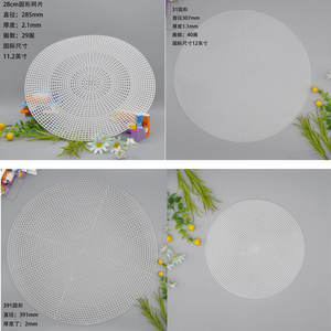 Láminas <span class=keywords><strong>de</strong></span> Malla <span class=keywords><strong>de</strong></span> Plástico Redondas, Malla Circular <span class=keywords><strong>de</strong></span> Plástico para Bordado y Manualidades - Product Image 4