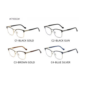 Kính mắt nam khung acetate cổ điển, logo tùy chỉnh <span class=keywords><strong>2026</strong></span>, khung kính mắt chống ánh sáng xanh kim loại, bán buôn - Product Image 4