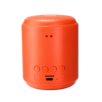 Mini altavoz redondo Bluetooth de marca personalizada, altavoz inalámbrico portátil para exteriores BT
