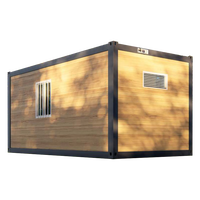 Conteneur maritime préfabriqué en acier moderne de 20 pieds et 40 pieds pour hôtel/villa, abri extérieur portable, maison mobile, conteneur plat préassemblé - Chine