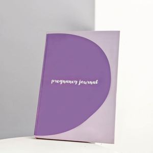 Custom Hardcover Leather Pregnancy Journal with Thread Sewing Binding 80 GSM Customizable A5 Size Gift Option - Product Image 2