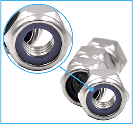 Din985 locknuts Assortment Kit M3 M4 M5 M6 M8 M10 M12 140 cái Metric Nylon chèn Nuts Set 304 thép không gỉ - Product Image 3