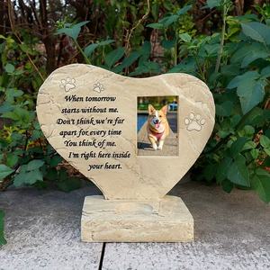 Plaque commémorative pour animaux <span class=keywords><strong>de</strong></span> compagnie en résine personnalisable - Photo/citation/empreinte <span class=keywords><strong>de</strong></span> patte gravable, idéale pour la décoration <span class=keywords><strong>de</strong></span> jardin/maison et comme souvenir commémoratif - Product Image 3