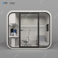 Mobilier d'entreprise salle de bureau modulaire cabine insonorisée de jardin nacelles de réunion extérieures