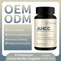 Capsules AHCC Soutien Immunitaire Composé Actif Hexose Correlé 750 mg Extrait de Shiitake 30 Études Humaines Globules Blancs