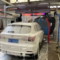 Machine de lavage de voitures automatique sans contact, robot 360 degrés avec sécheur d'air pour les zones de services autoroutiers