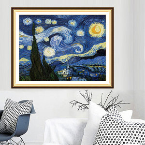 Nuovi Ricami Completi per Piccoli Oggetti da Salotto e Camera da Letto, Astratto Cielo Stellato Ricamato a Mano Fai da <span class=keywords><strong>Te</strong></span> - Product Image 4